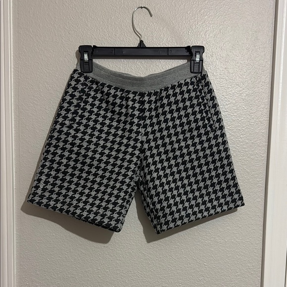 Adidas Ivy Park Houndstooth Patterned Kids Shorts - Picture 1 of 6